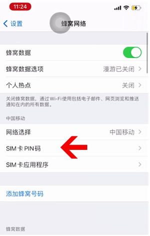 金安苹果14维修网分享如何给iPhone14的SIM卡设置密码 