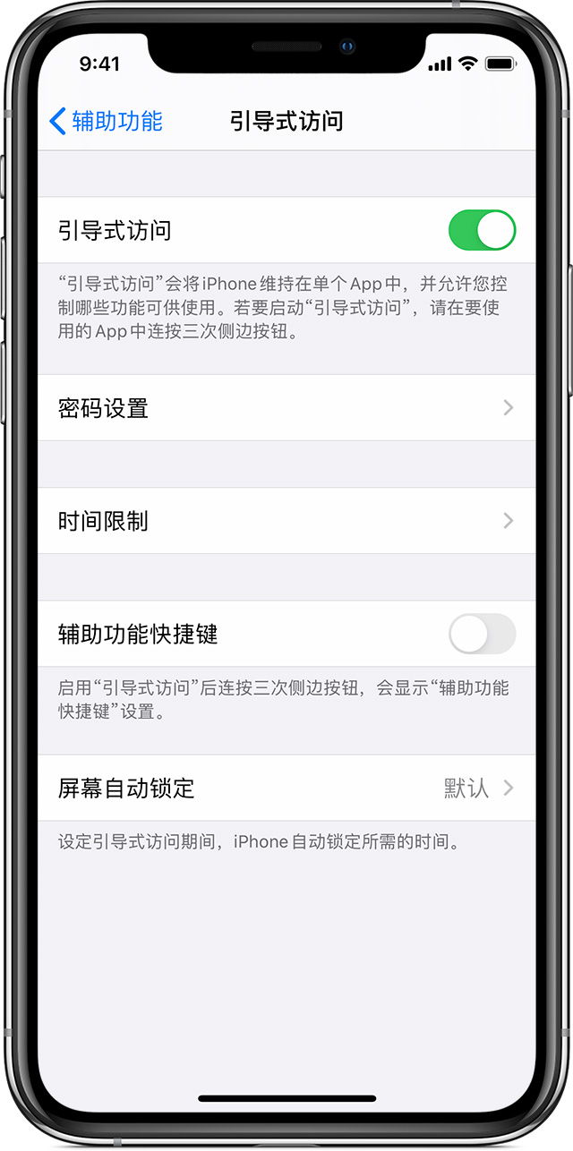 金安苹果手机维修分享如何在 iPhone 上退出引导式访问 