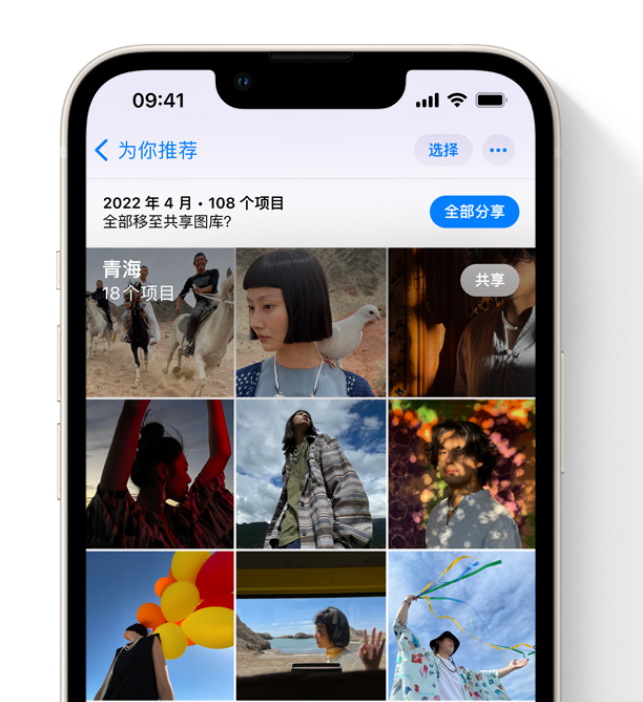 金安苹果维修网点分享在 iPhone 上使用共享图库 