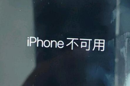 金安苹果服务网点分享锁屏界面显示“iPhone 不可用”如何解决 