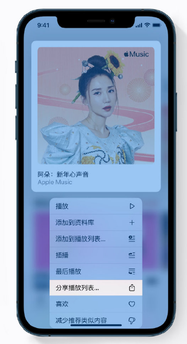 金安苹果手机维修分享Apple Music 新增新年歌单，快来分享给好友 